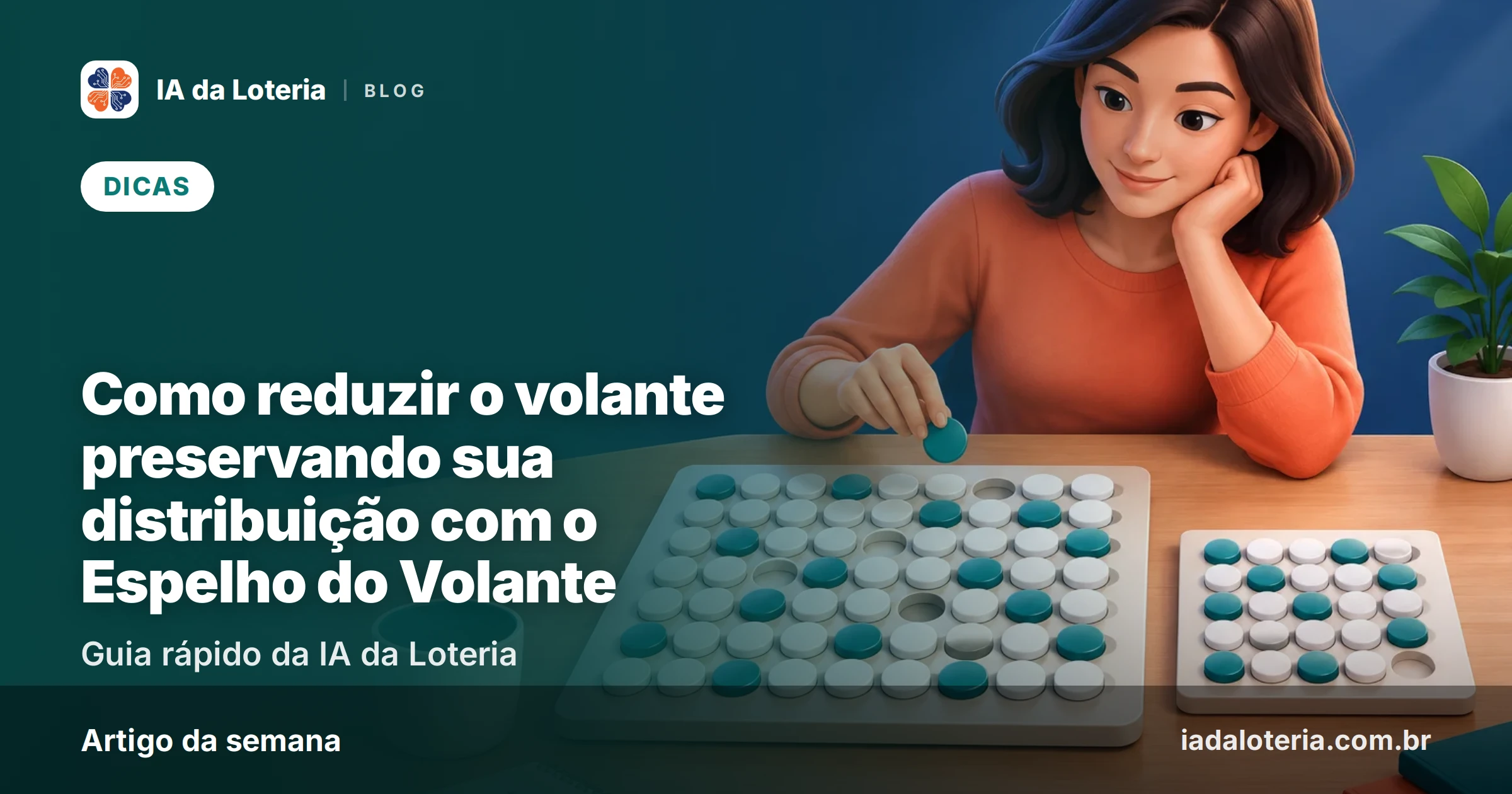 Como reduzir o volante preservando sua distribuição com o Espelho do Volante