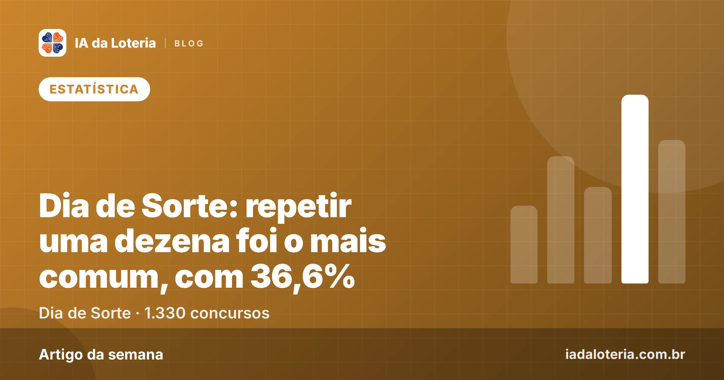 Dia de Sorte: repetir uma dezena foi o mais comum, com 36,6%